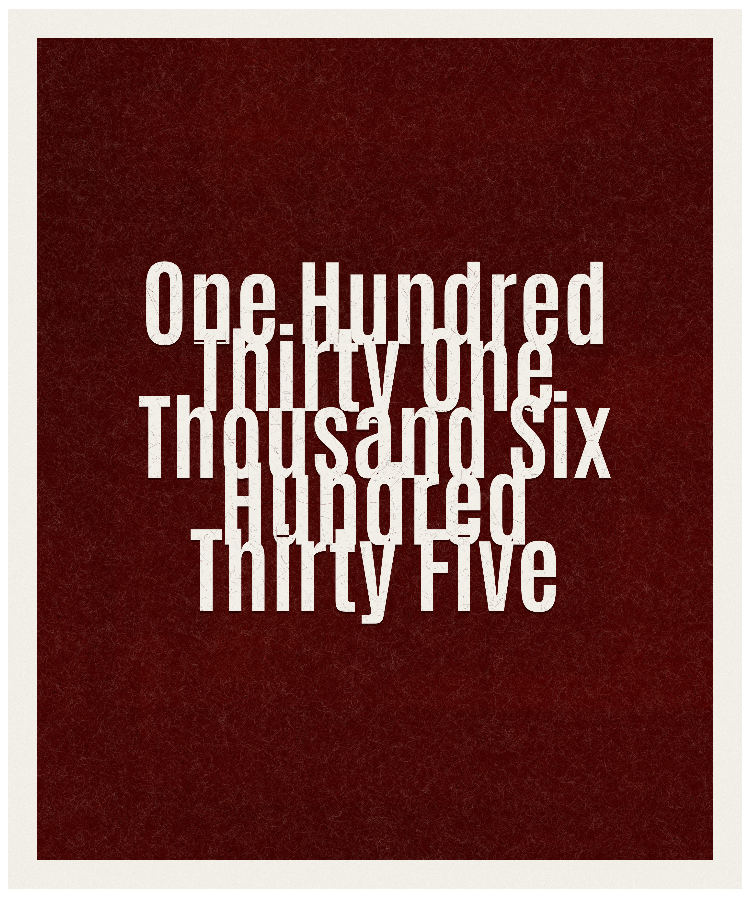 Count #131635