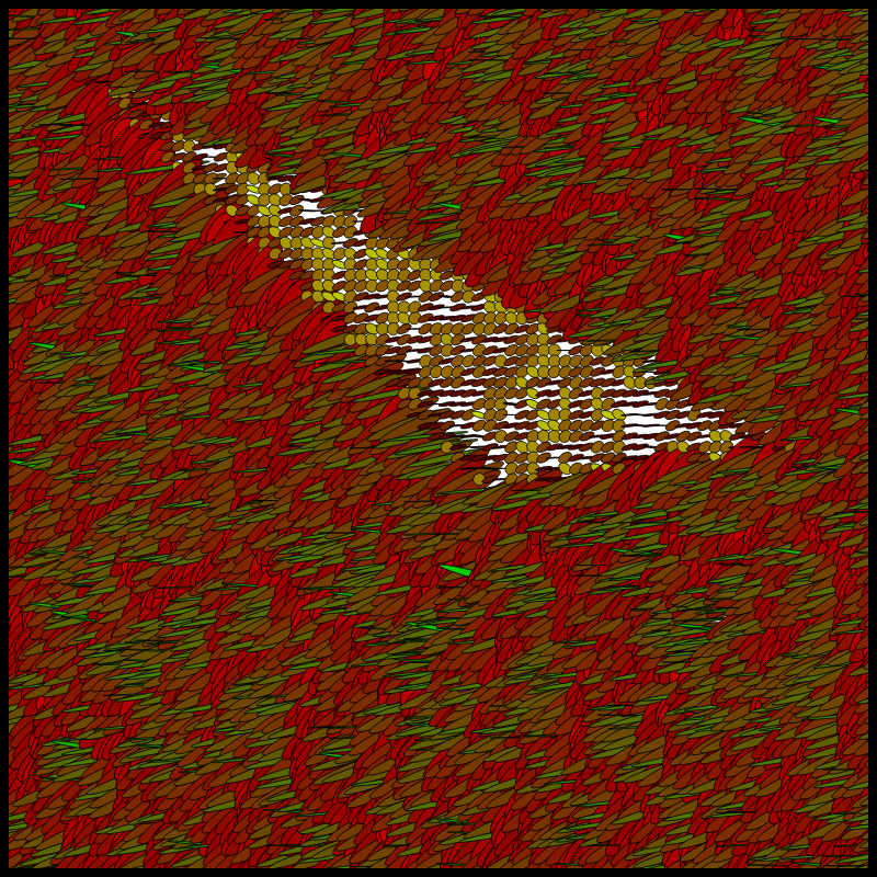 Flow Field Circles Triangle #72