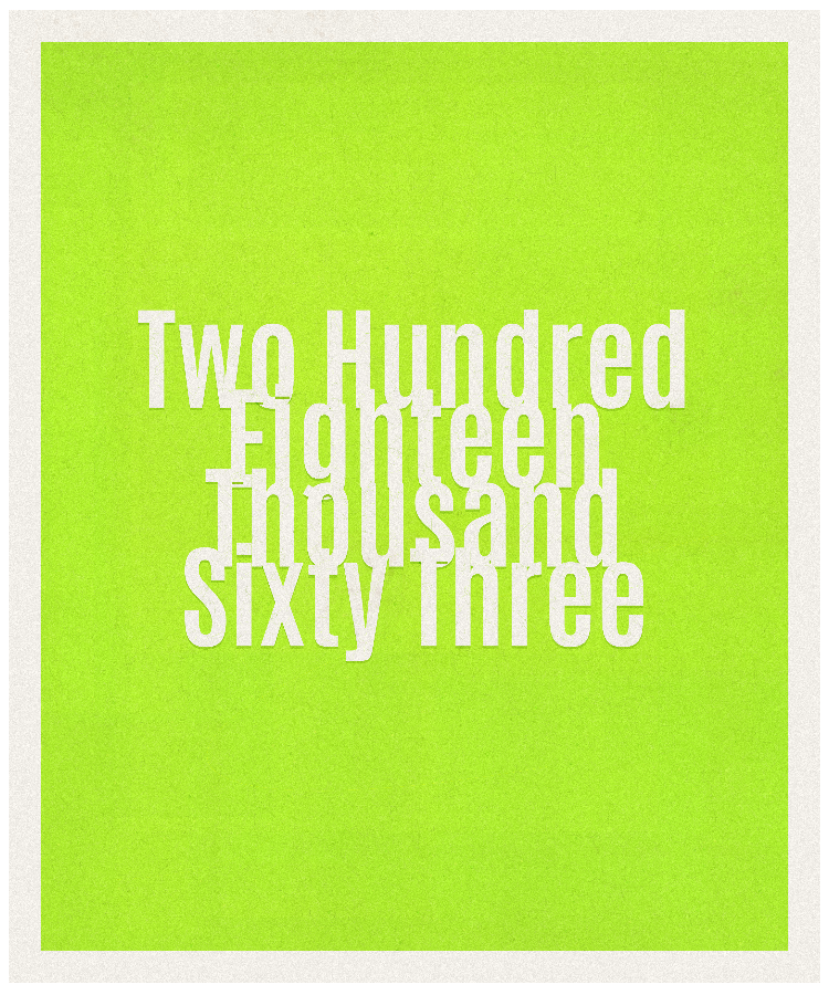 Count #218063