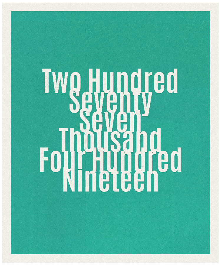 Count #277419