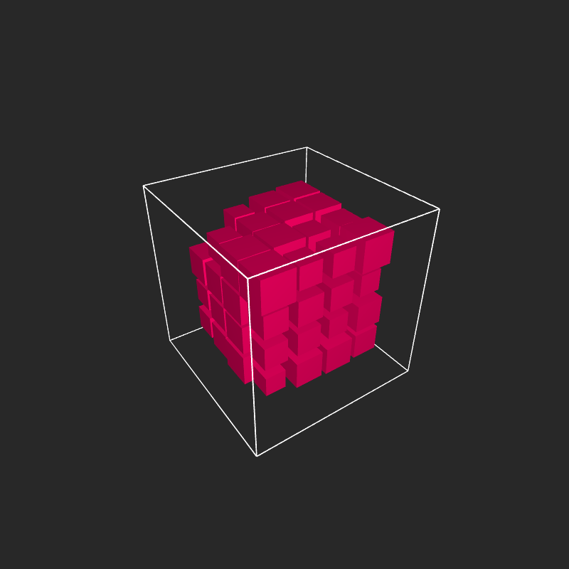 Transparent cube #001