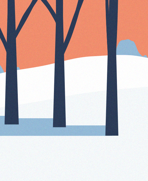 Minimal Snow Landscape #97