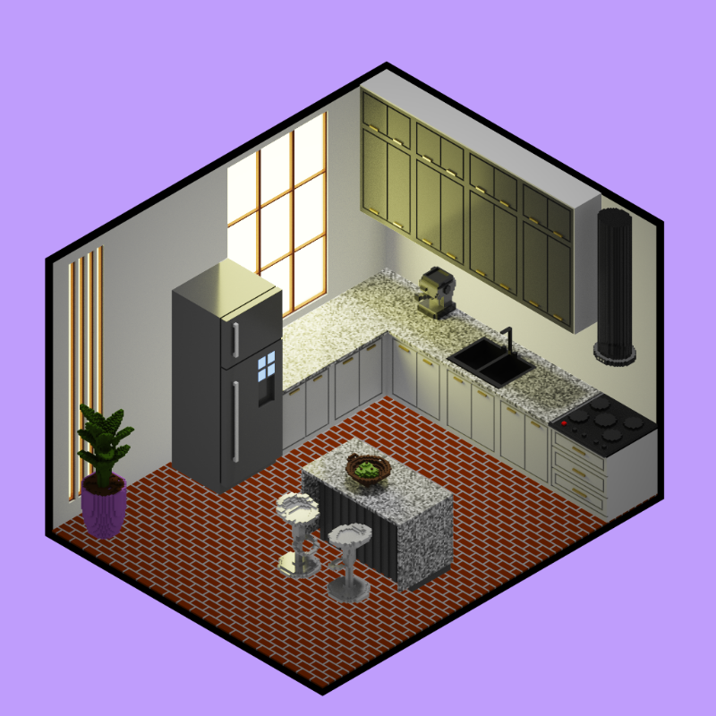 Isometric kitchen #3