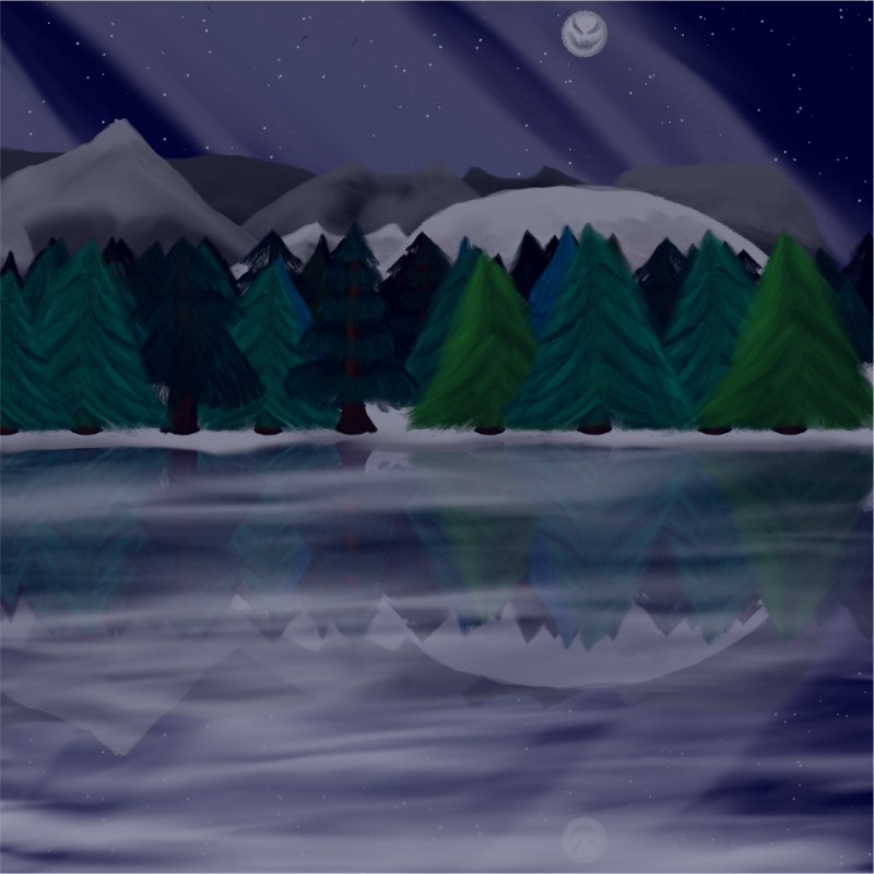 Moony Winter Lake #1