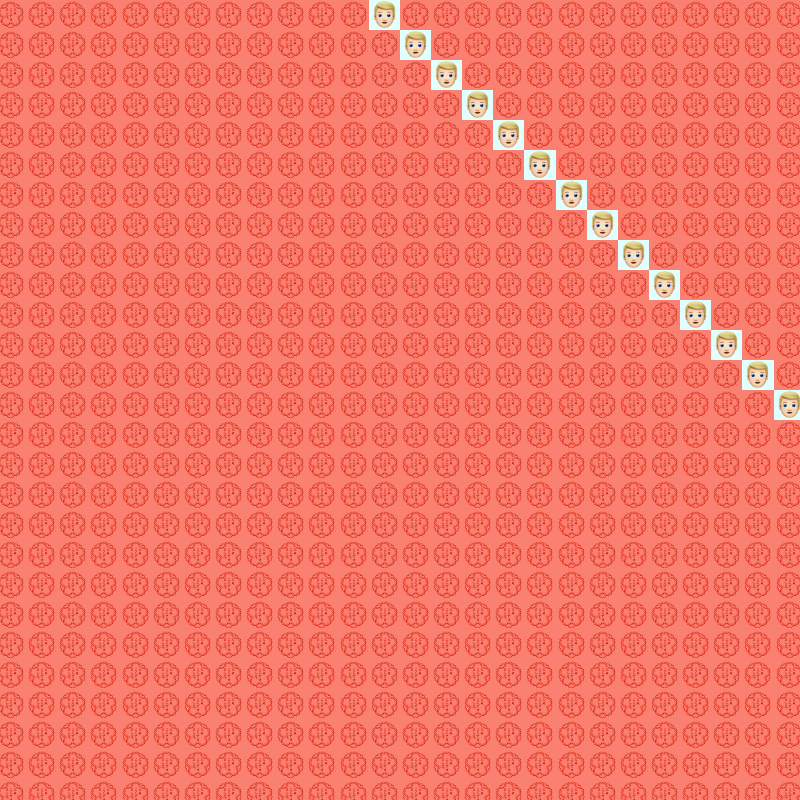 Elementary Cellular Emoji Automata #87