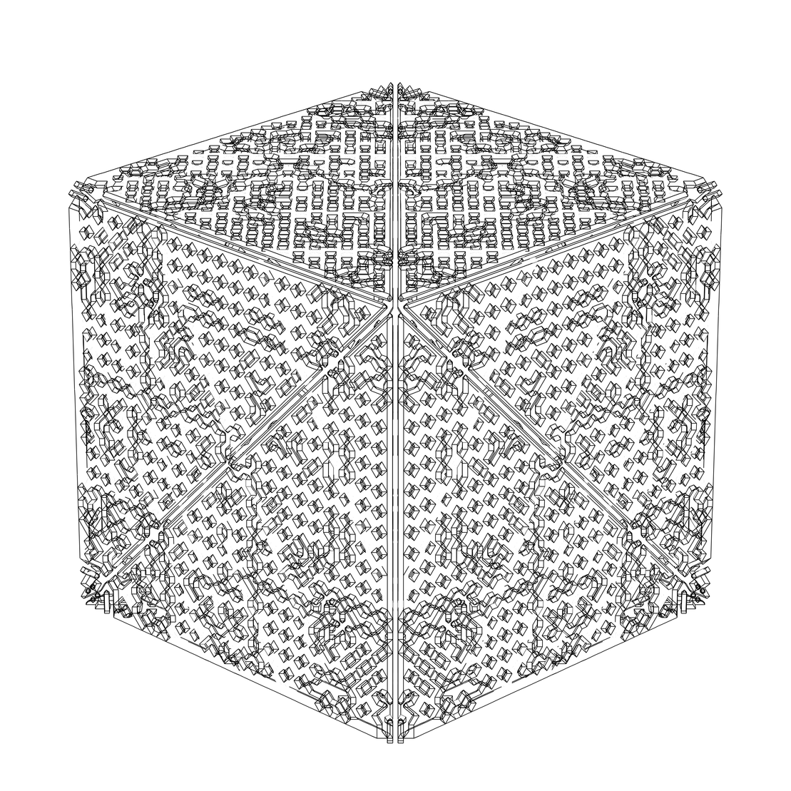 LL21 Alien Art Cube #55