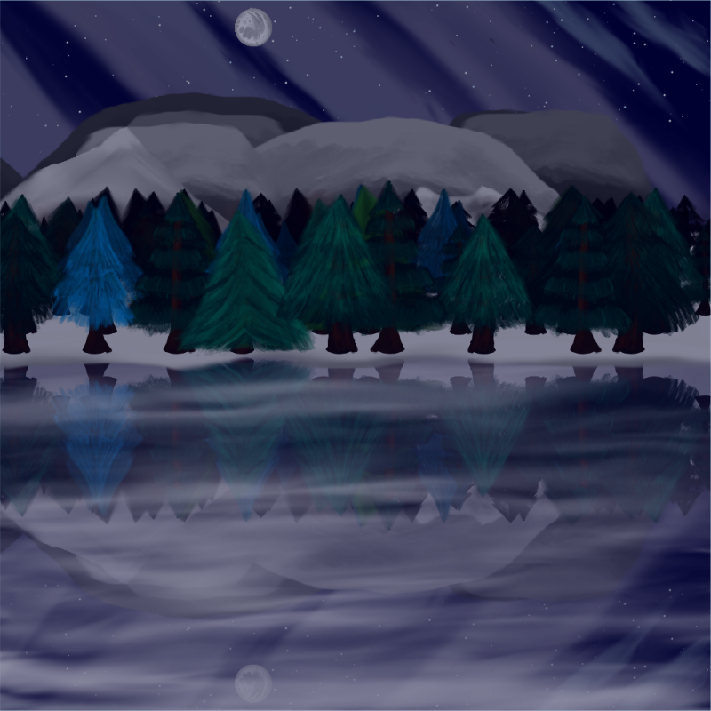 Moony Winter Lake #37