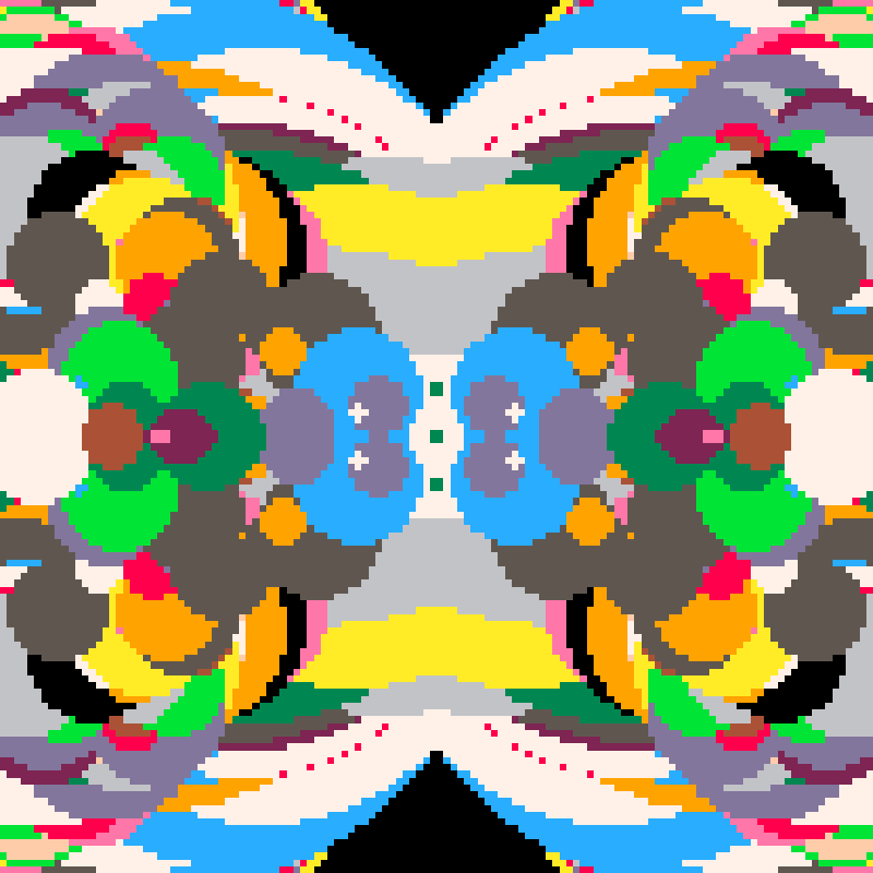 Rapid Psychedelic Inkblot Test Generator #46