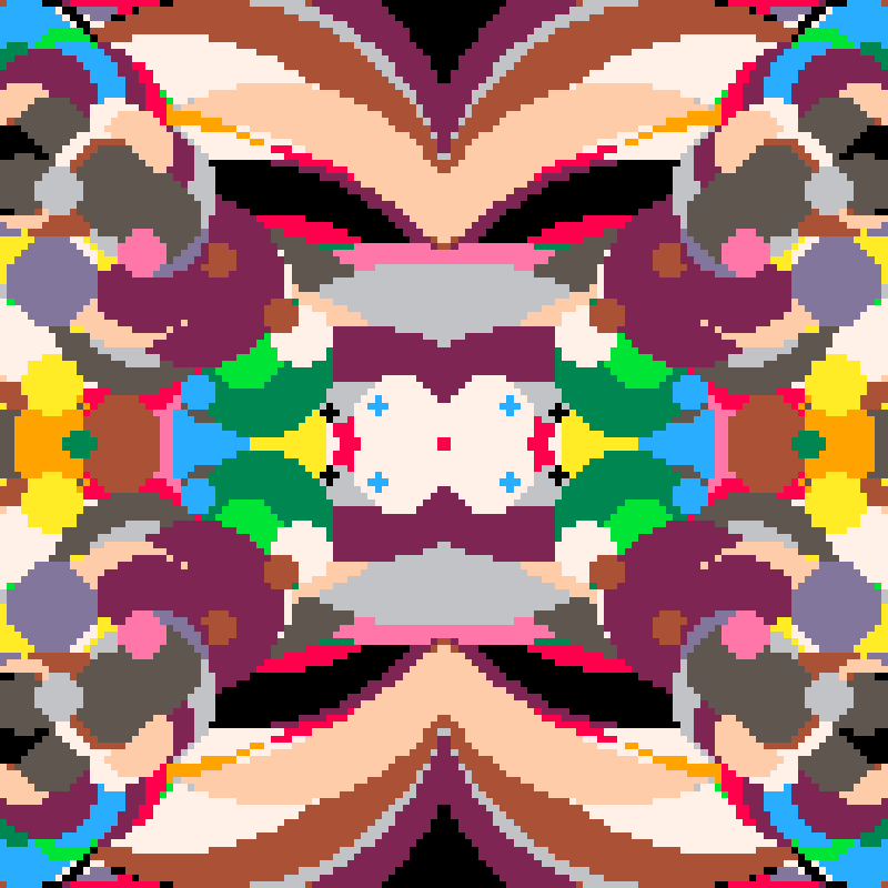 Rapid Psychedelic Inkblot Test Generator #28