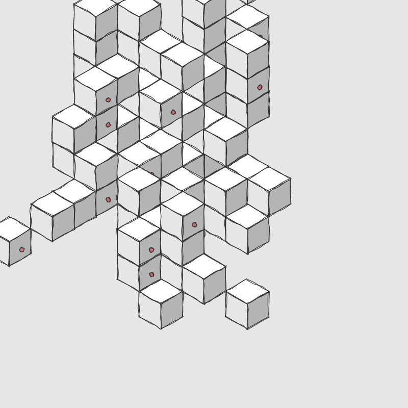 Hand drawn Voxels #15