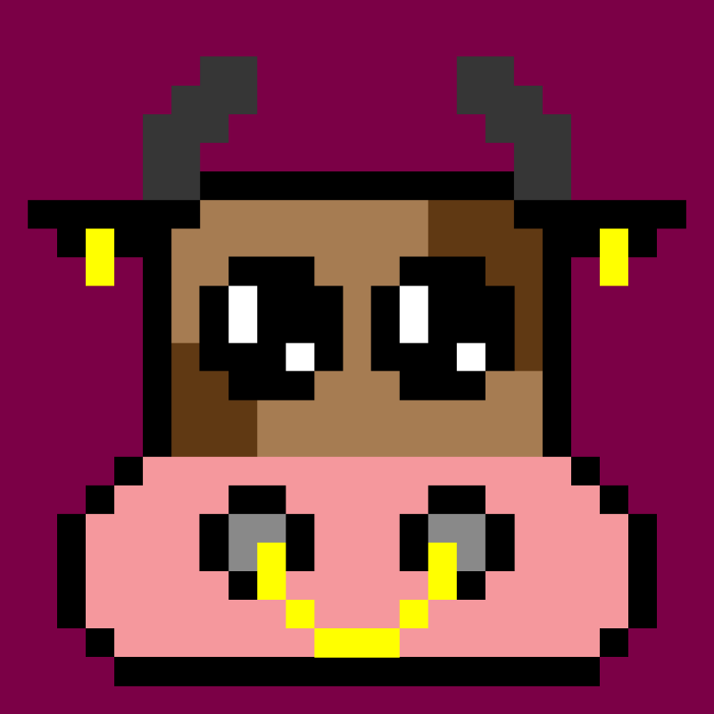 pixel cow #2