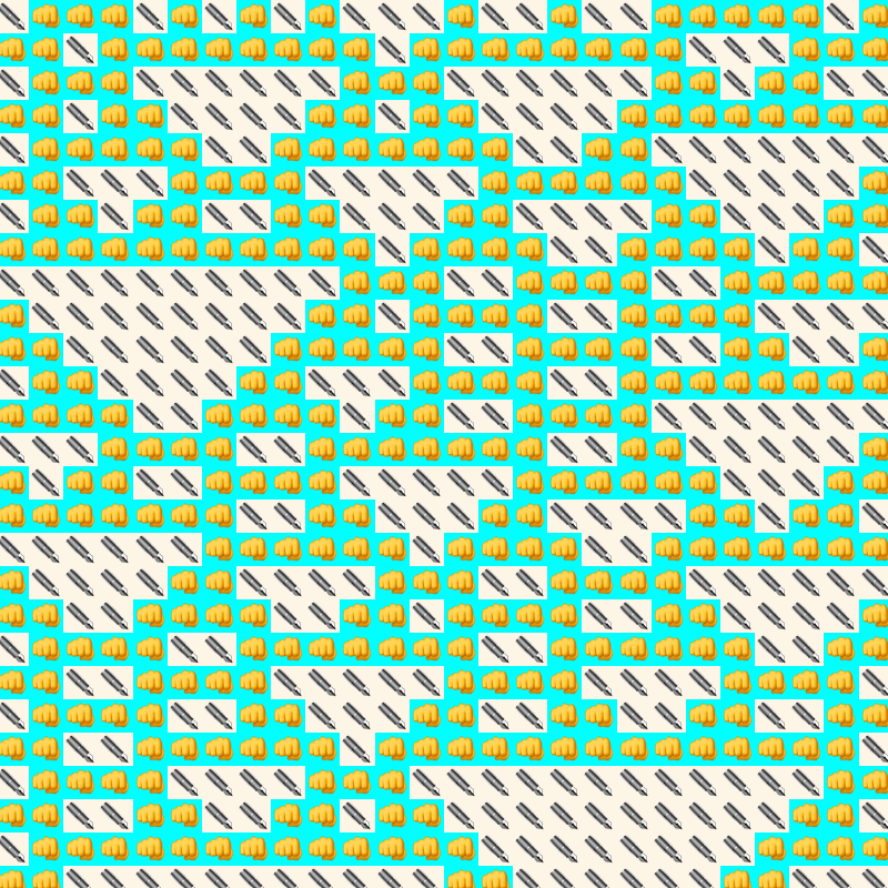 Elementary Cellular Emoji Automata #515