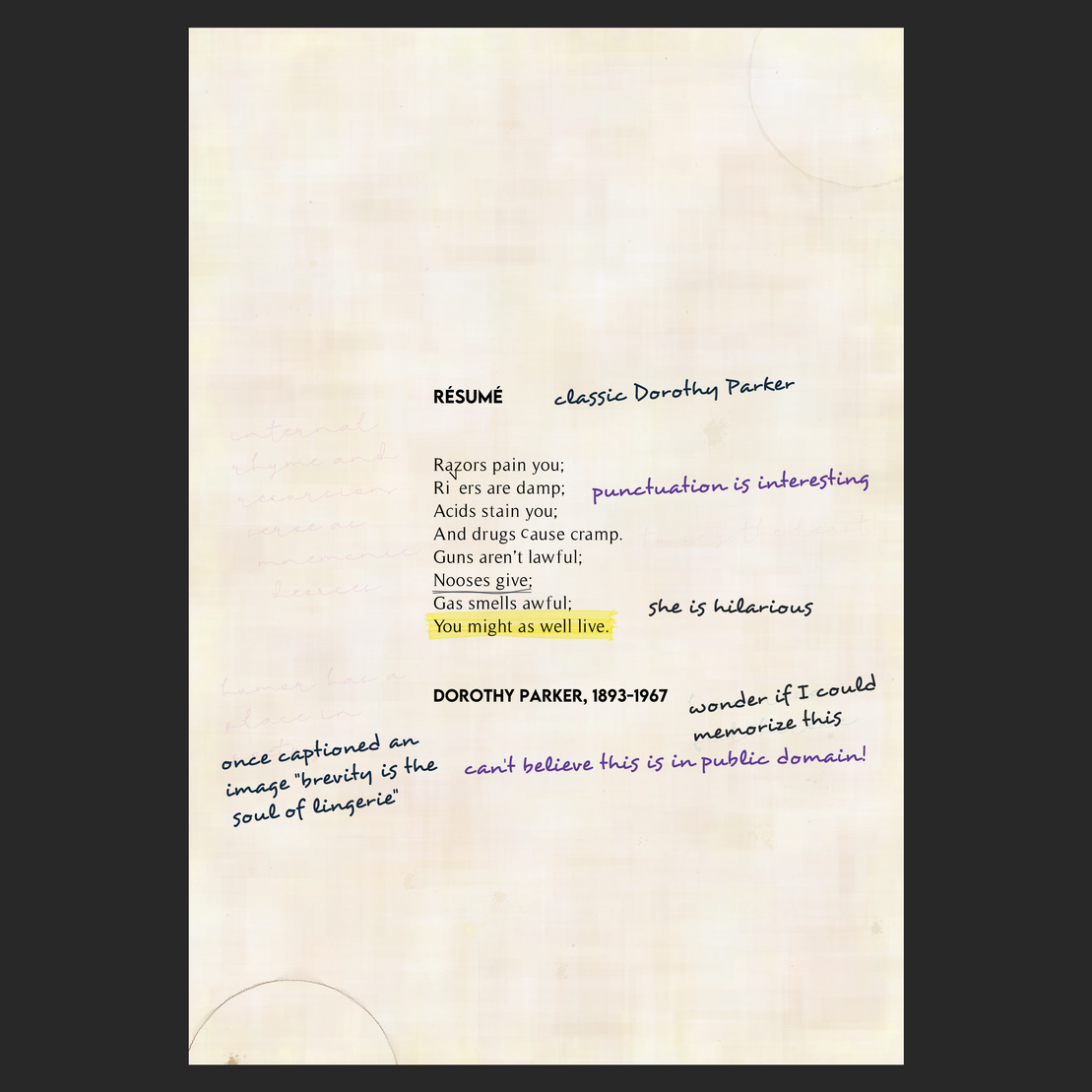 Poems in the Public Domain #221