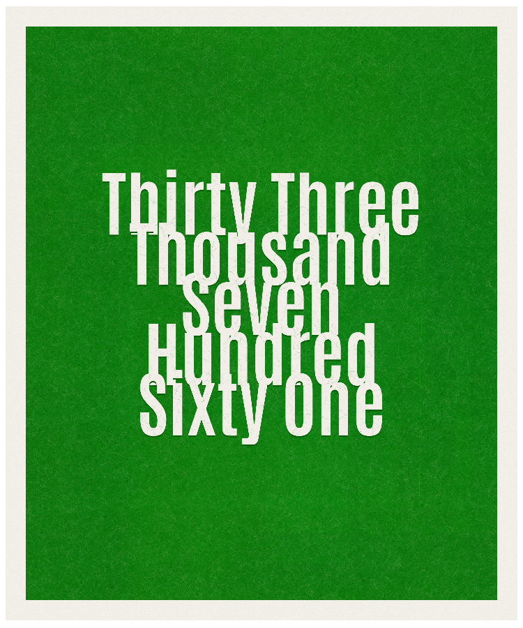 Count #33761