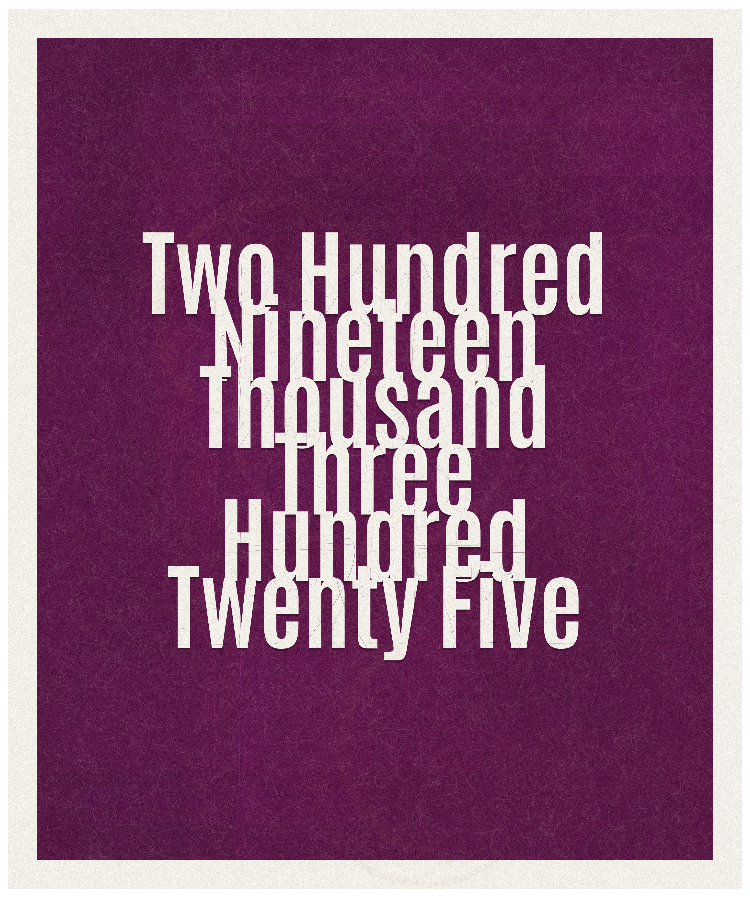 Count #219325
