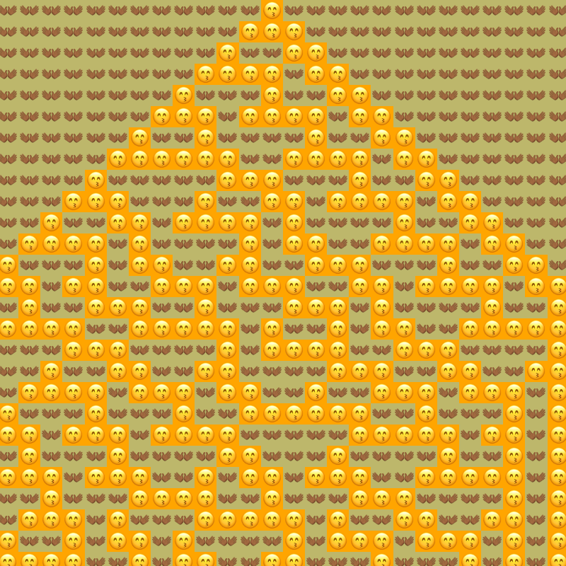 Elementary Cellular Emoji Automata #531