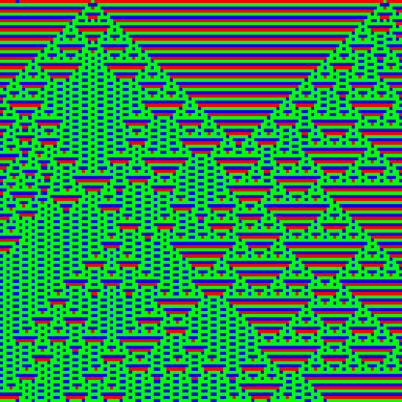 Totalistic Cellular Automata #498