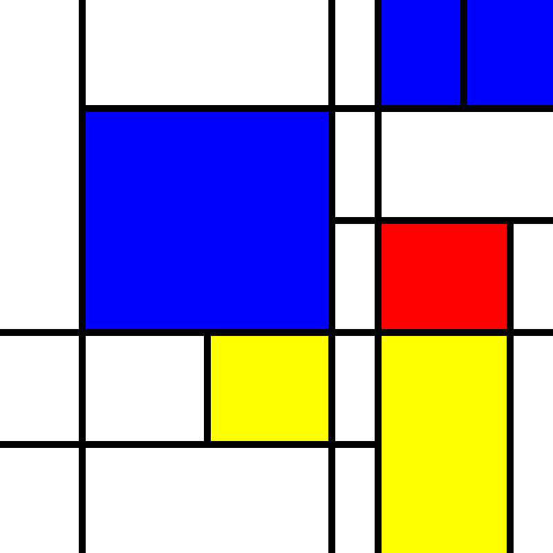 compositioninredblueandyellow.art, (NFT) #33