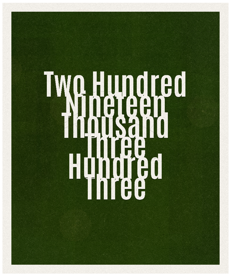 Count #219303
