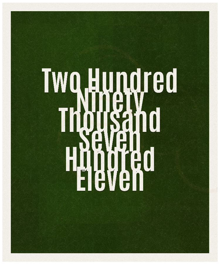 Count #290711
