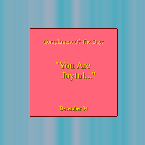 Compliment Of The Day #7