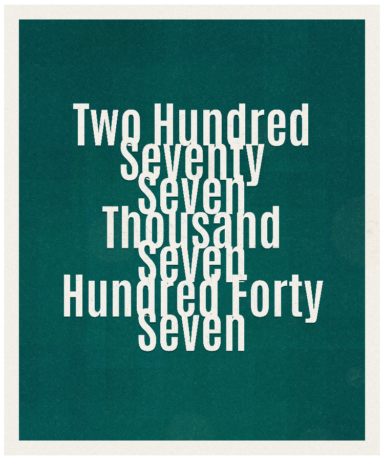 Count #277747