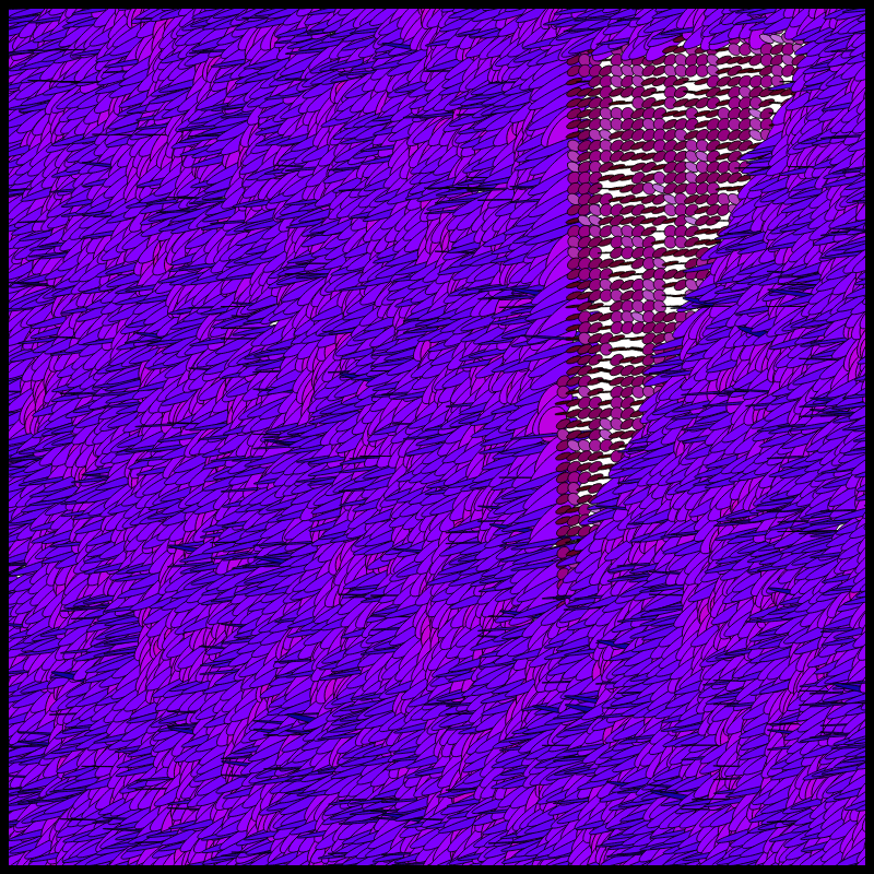 Flow Field Circles Triangle #61