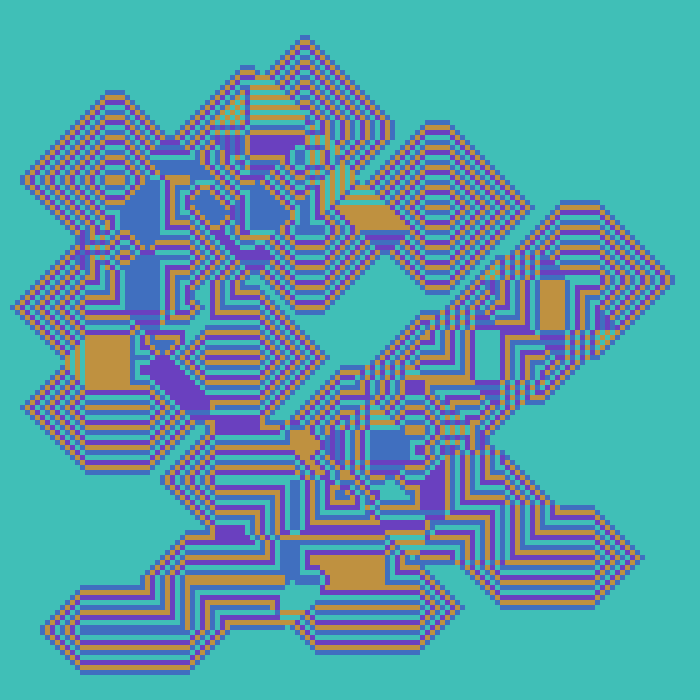 Superimposed Octagonal Pyramids #75