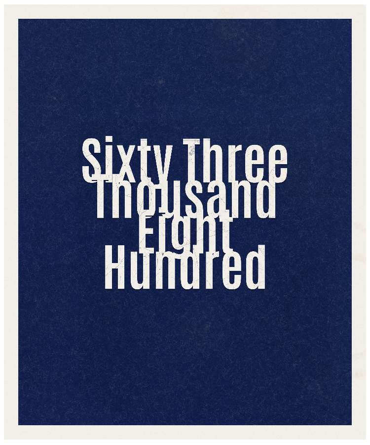 Count #63800