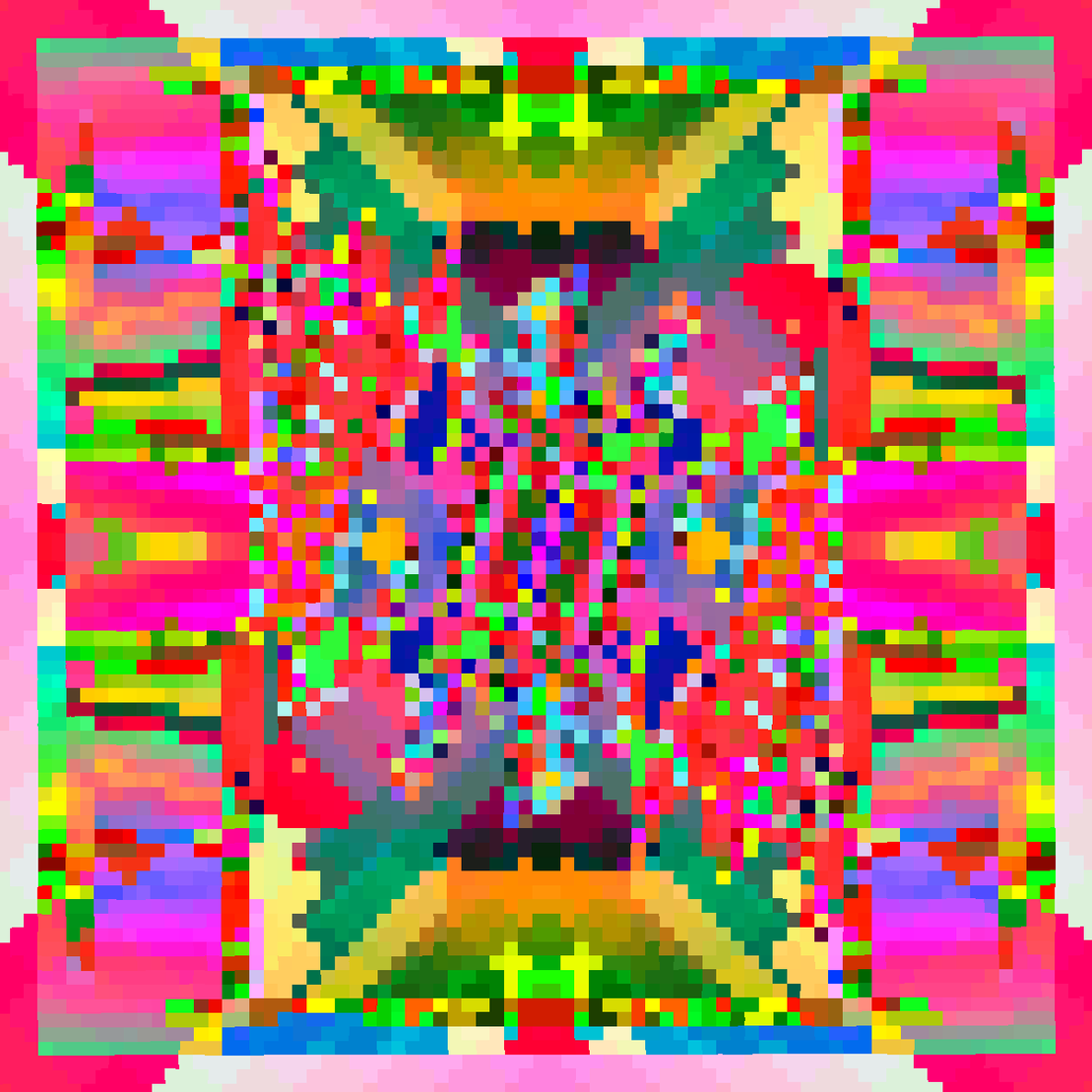 Psychedelic Dance of Pixels #48