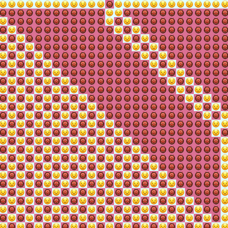 Elementary Cellular Emoji Automata #824