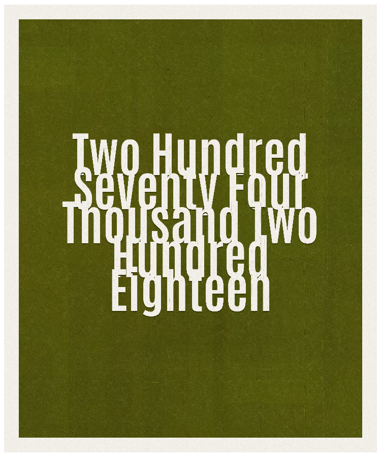 Count #274218