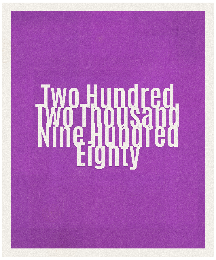 Count #202980
