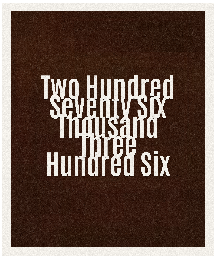 Count #276306