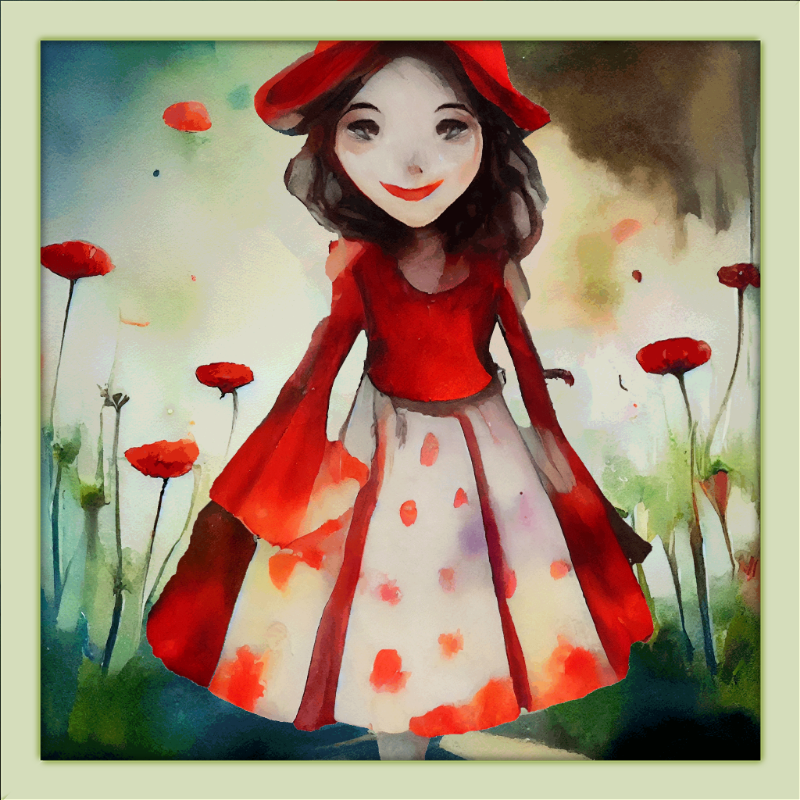 Alice and Big Red Flowers #3