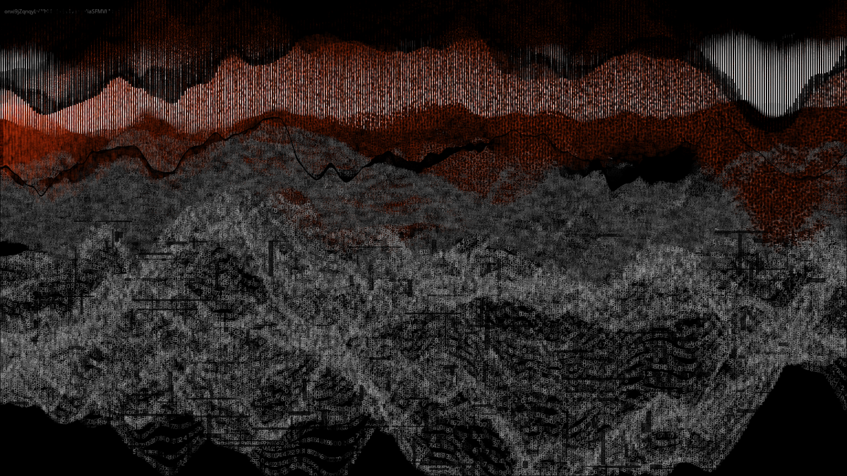 Pixel rain in a data landsacape #83