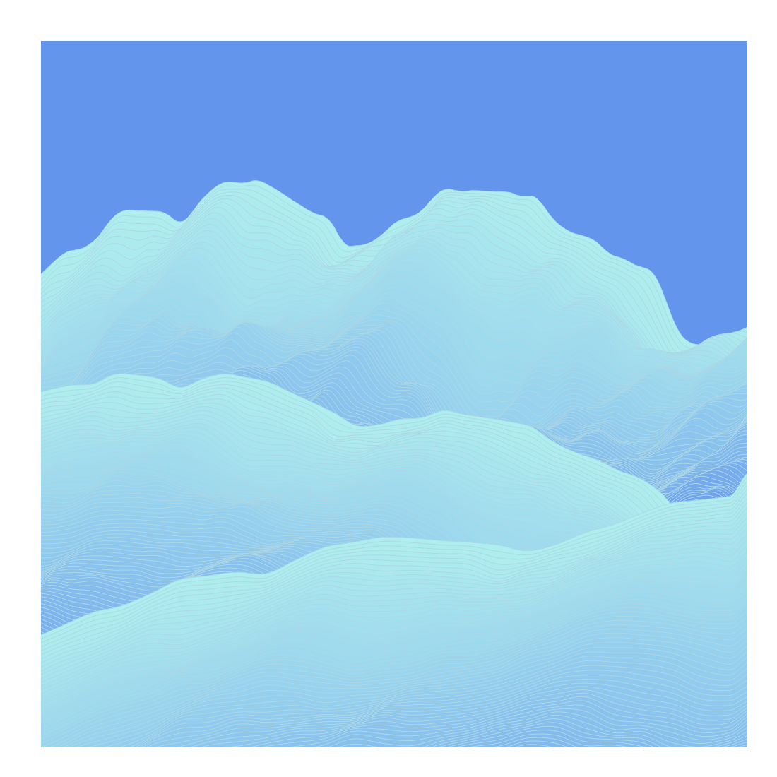 Random Mountain generative #6