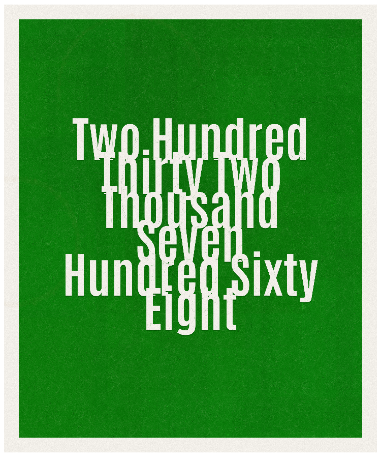 Count #232768