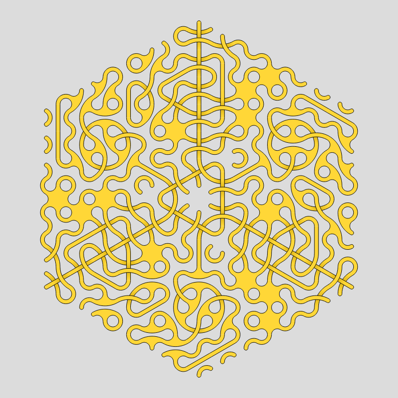 Truchet Threefold Symmetry #36