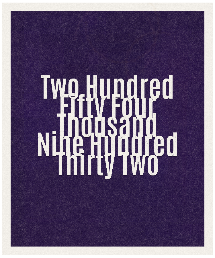 Count #254932