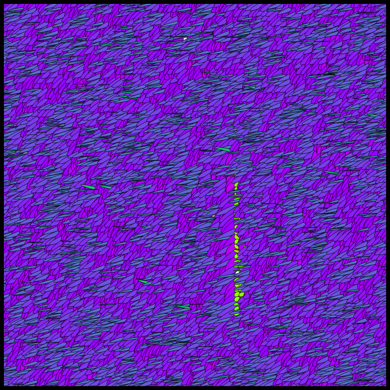 Flow Field Circles Triangle #17