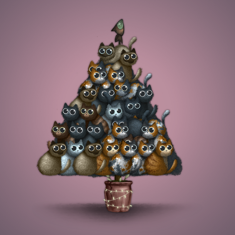 Fluffy Christmas Tree #50