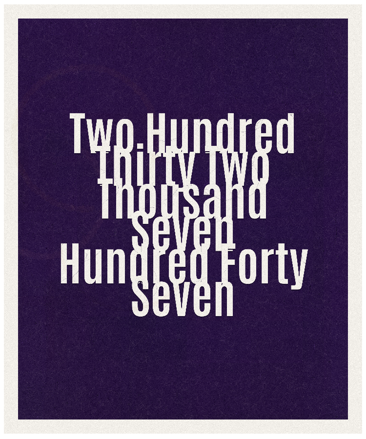 Count #232747