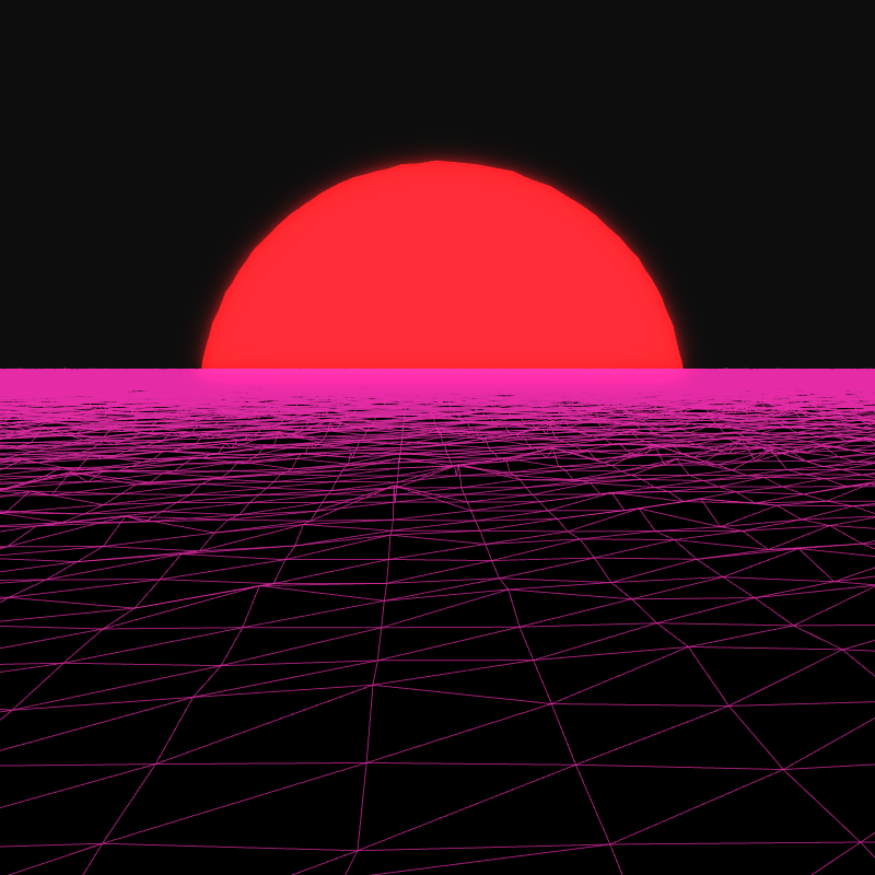 Generative Retrowave Field #72