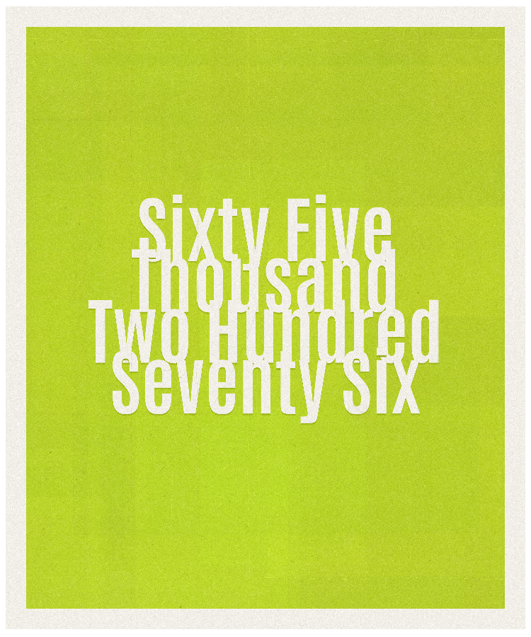 Count #65276