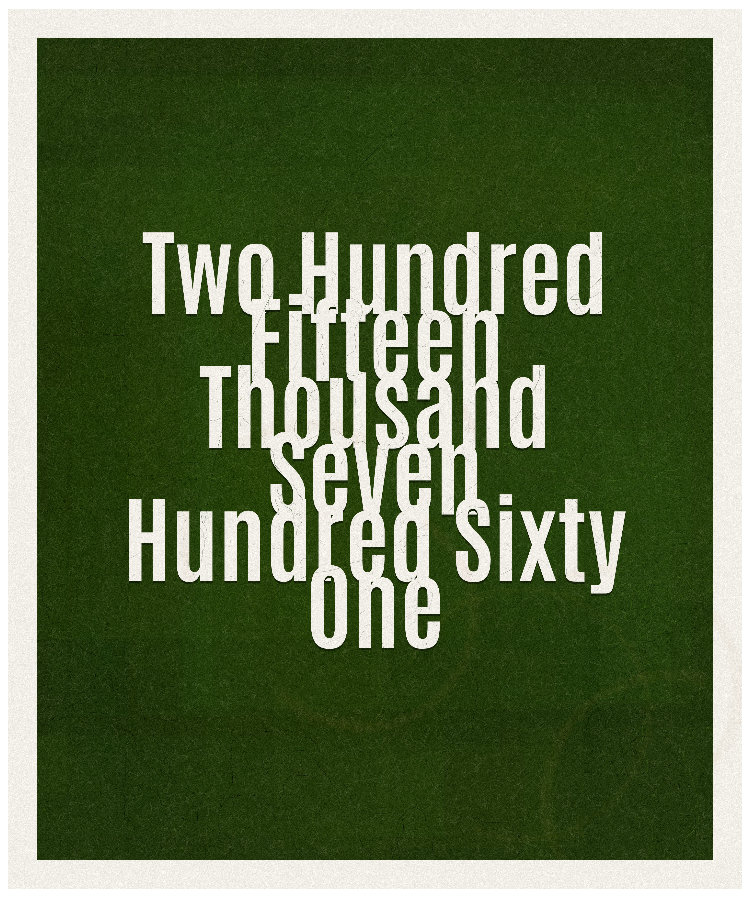 Count #215761