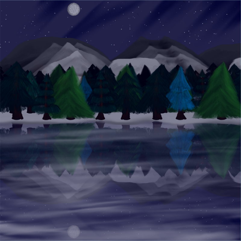 Moony Winter Lake #24