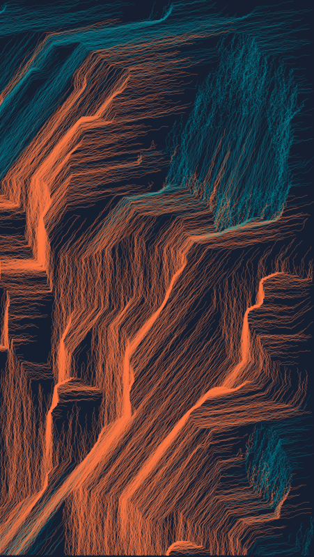 Algoscapes | Rock-face #120