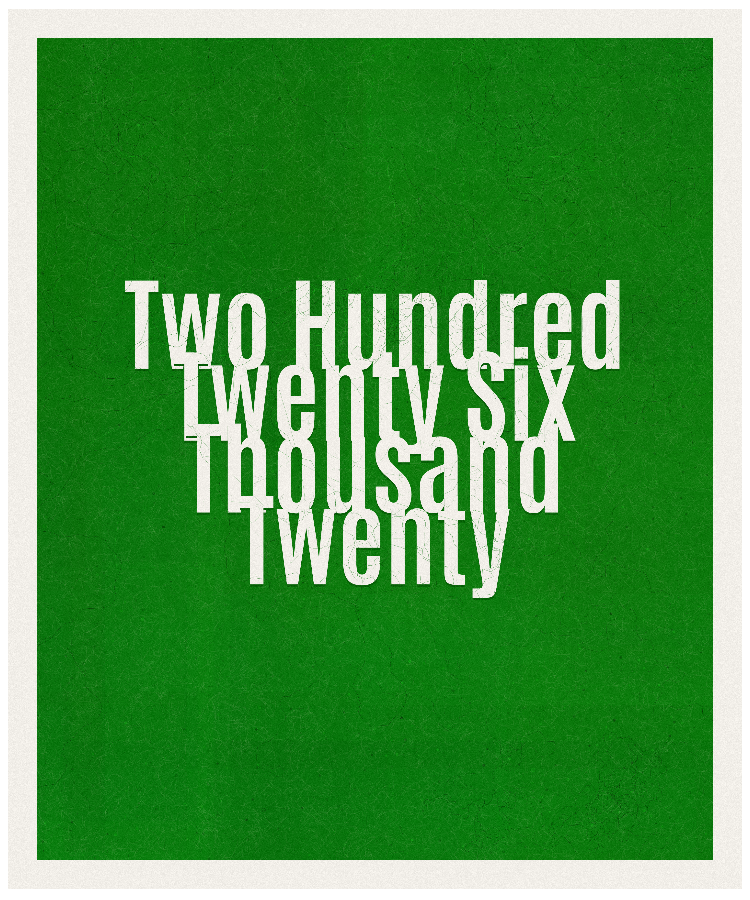 Count #226020