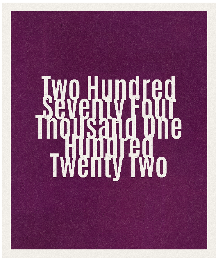 Count #274122